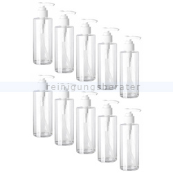 10 Sprühflaschen 250 ml transparent mit Dosierpumpen