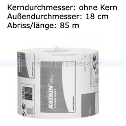 Toilettenpapier Großrolle KATRIN SYSTEM Plus 2-lagig weiß