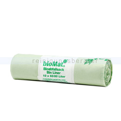 Bio Müllbeutel Natura Biomat kompostierbar 60-80 L