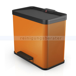 Mülltrennsystem Hailo Trento Öko Trio 33 3x11 L Mandarine