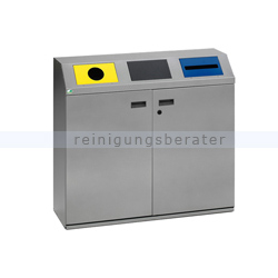 Mülltrennsystem VAR WS 97 3-fach silber 3 x 80 L