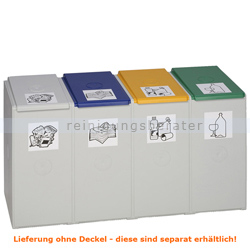 Mülltrennsystem VAR Kunststoffcontainer 4-fach 40 L