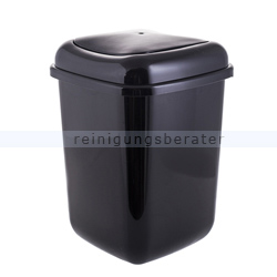 Push-Deckeleimer Quatro aus Kunststoff 12 L, schwarz