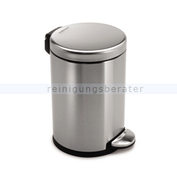 Treteimer Simplehuman rund 4,5 L, gebürsteter Edelstahl