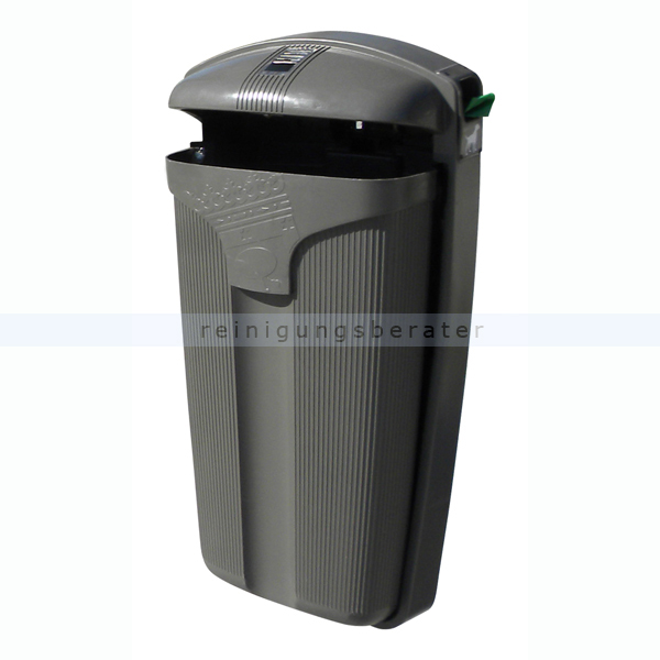 Abfalleimer Cibeles 50 L Grau mit Spender