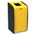 Zusatzbild Abfallsammler Orgavente Roxy schwarz-gelb 80 L