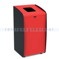 Abfallsammler Orgavente Roxy schwarz-rot 80 L