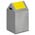 Zusatzbild Abfallsammler VAR WSG 40 S silber 43 L gelb
