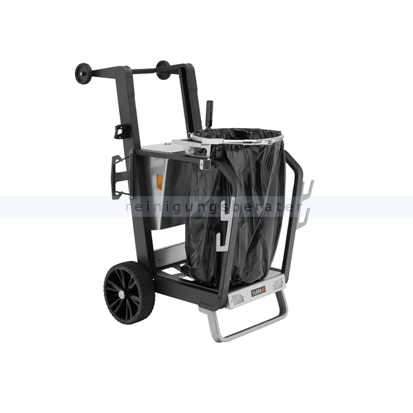 Abfallwagen Flora Accurato Compact mit abnehmbaren Beutelbo