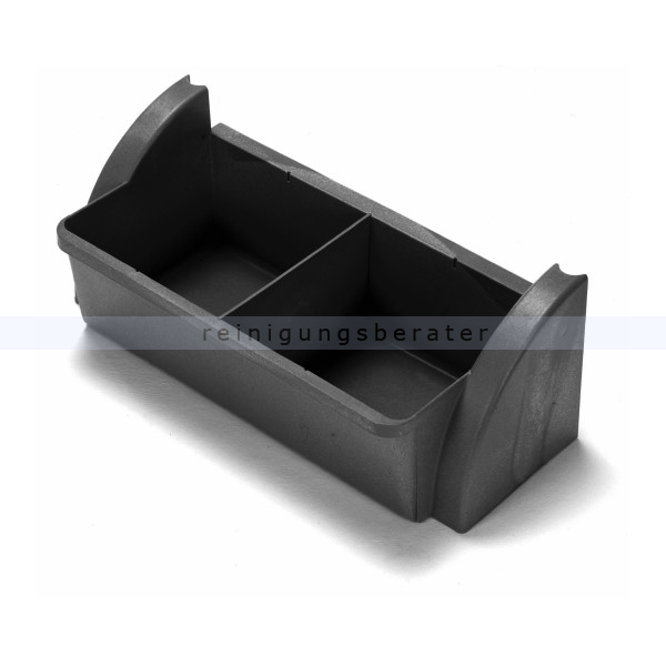 Ablageschale Numatic schmal mit Facheinteilung schwarz reflo