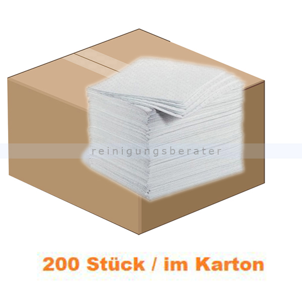 Absorptionsmatte PIG® Weiß Oil-Only Light Weight 200 Stück