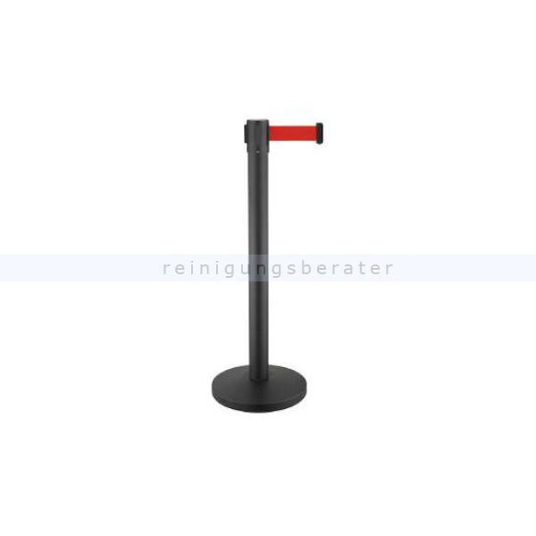 Absperrung Simex Black Line Ständer Stahl schwarzes Band