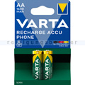 Akku Batterien VARTA Recharge Accu Phone AA R6 1600 mAh