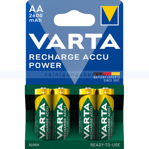 Akku Batterien VARTA Recharge Accu Power AA R6 2600 mAh