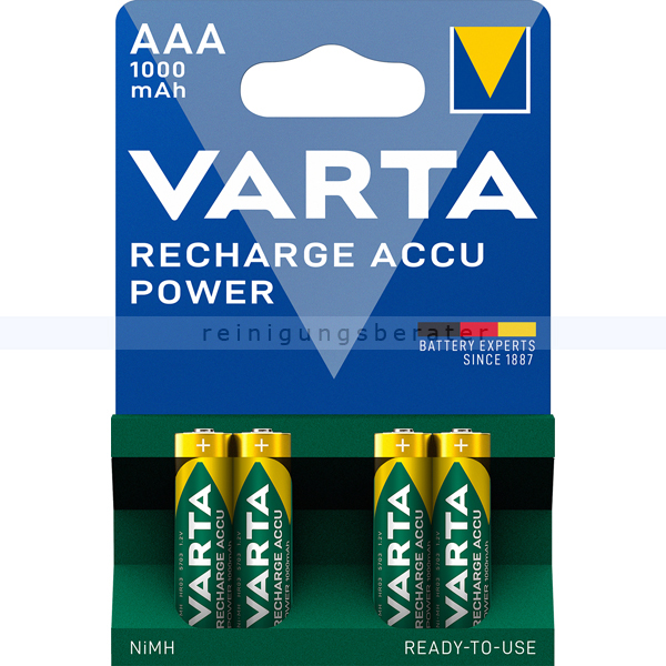 Akku Batterien VARTA Recharge Accu Power AAA R3 1000 mAh