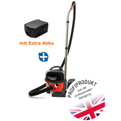 Akkusauger Numatic Henry Cordless HVB160-12 rot mit 2 Akkus