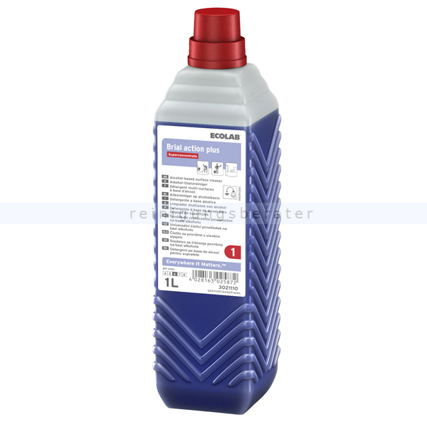 Alkoholreiniger Ecolab Brial Action plus Glanzreiniger 1 L