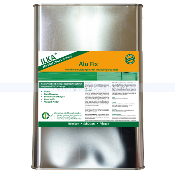 Alureiniger für Fassaden ILKA Alu Fix 10 L