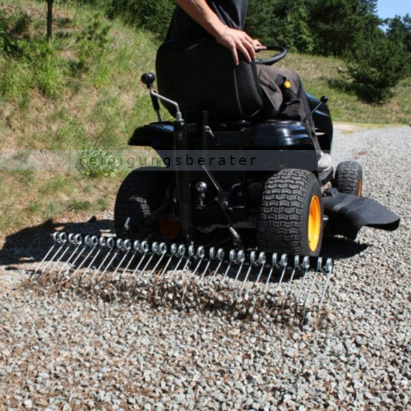 Anhänger für Rasentraktor Trolla System Set mit Rasenkamm