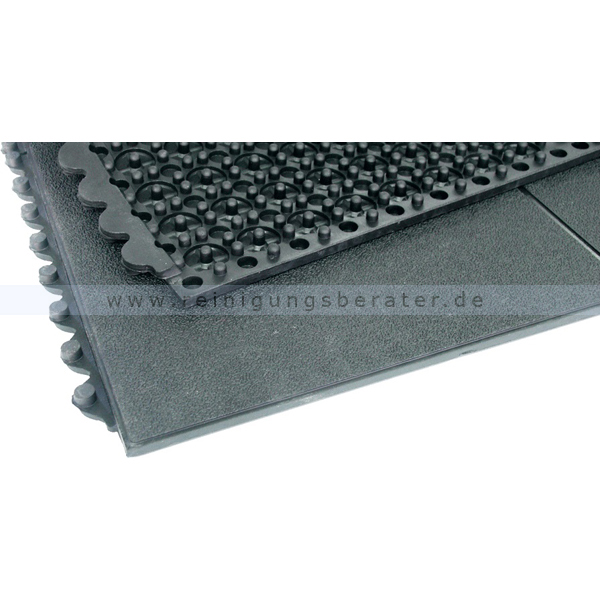Arbeitsplatzmatte Miltex Yoga Industrie® schwarz 90 x 90 cm