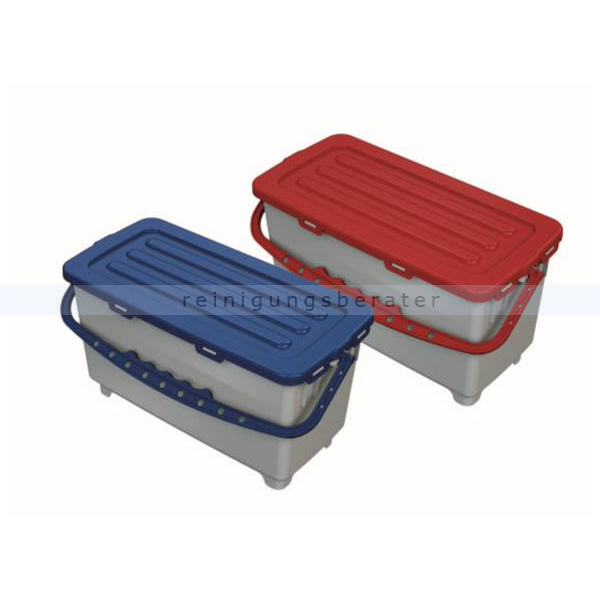 Arcora Kunststoffeimer Moppbox 22 L rot mit Deckel