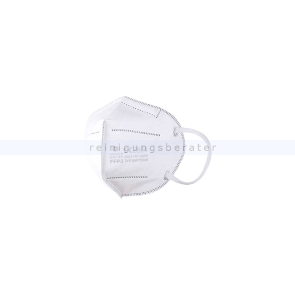 Atemschutzmaske FFP2 weiß ohne Ventil 2 Stück