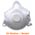 Zusatzbild Atemschutzmaske FFP3 NR Schutzmaske mit Ventil weiß 25 Stück