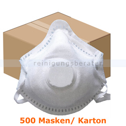Atemschutzmaske FFP3 NR Schutzmaske mit Ventil weiß Karton