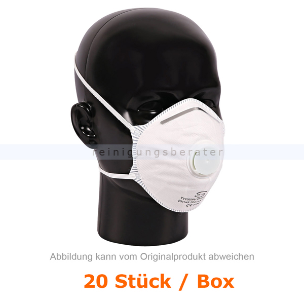 Atemschutzmaske Hygostar FFP2NR weiß mit Ventil 20 Stück