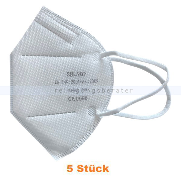 Atemschutzmaske SET FFP2 NR Sunbolun SBL902 weiß 5 Stück