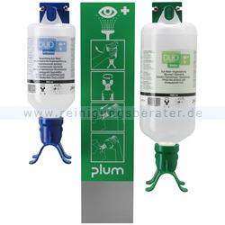 Augenspülstation Plum Notfallstation DUO mit 2 Flaschen