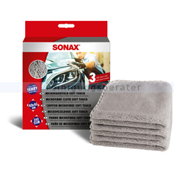 Auto Poliertuch SONAX MicrofaserTuch soft touch, 3 Stück