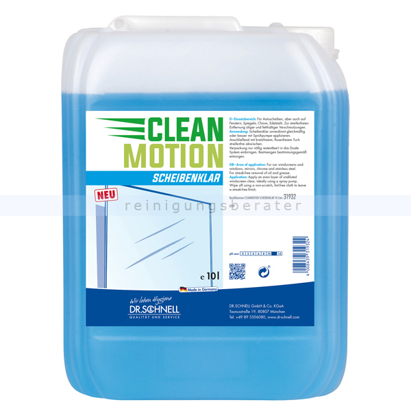 CleanMotion Scheibenklar 10 L