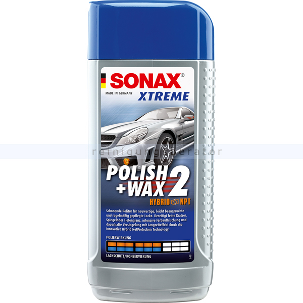 Autopolitur SONAX XTREME Polish & Wax 2 Hybrid NPT 500 ml