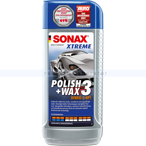 Autopolitur SONAX Xtreme Polish & Wax 3 Hybrid NPT 500 ml