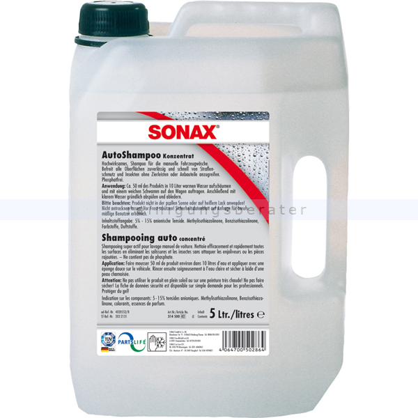 Sonax SONAX - Autoshampoo Konzentrat, 5 l