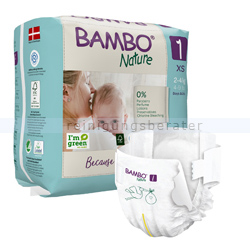 Babywindeln Abena BAMBO Nature Windeln 2-4 kg Größe 1