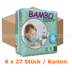 Babywindeln Abena BAMBO Nature Windeln Junior Größe 5 Karton