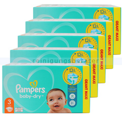 Babywindeln Pampers Baby Dry Größe 3 Midi 6-10 kg 540 Stück