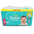 Babywindeln Pampers Baby Dry Größe 4 Maxi 9-12 kg 106 Stück