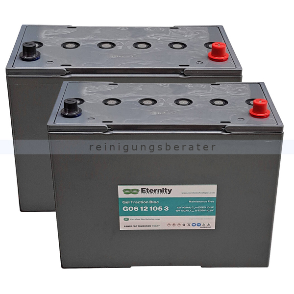 Batterien Cleanfix Gelbatterien 12 V 105 Ah C5