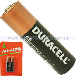Batterien Duracell Alkaline Mignon AA 2er MN1500/LR6