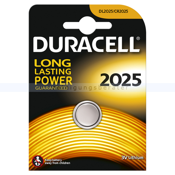 Duracell Lithium DL/CR 2025 Knopfzelle Batterie
