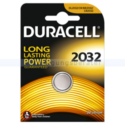 Batterien Duracell Knopfzelle DL/CR/BR 2032