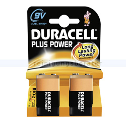 Batterien Duracell Plus Power 9 V MN1604/6LR61, K2