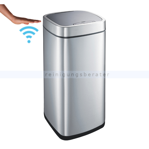 newpo Abfalleimer mit Sensor 12 l Automatischer Mülleimer Edelstahl Bewegungssensor