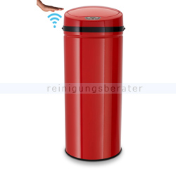 berührungsloser Sensor Mülleimer Echtwerk rot 42 L