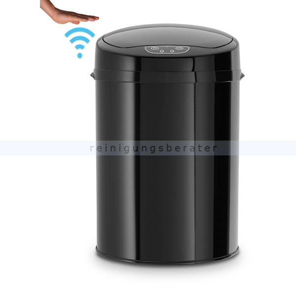 berührungsloser Sensor Mülleimer Echtwerk schwarz 9 L