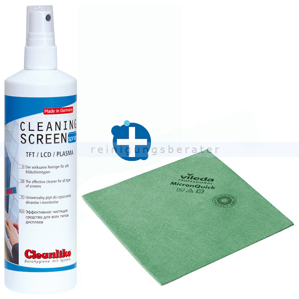 Bildschirmreiniger Cleanlike Duo-Clean Monitorreinigungset