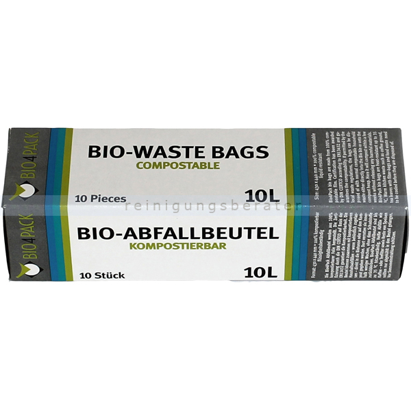 Bio Müllbeutel Bio4Pack, kompostierbar 10 L 10 Stück